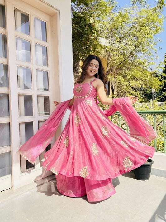 Pure Fendy 😍 Silk With Embroidery Sequence Work