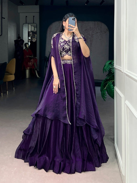 Blend Of Tradition Cape Style Lehenga